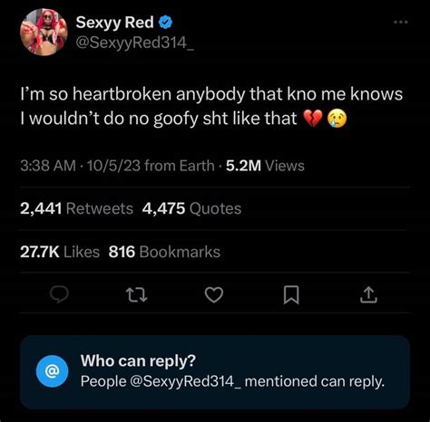 sexy redd instagram story|Sexyy Red ‘So Heartbroken’ After Explicit Video Leak on I.